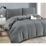 Pościel Mikrofibra Welurowa Minky 220x200 Szary