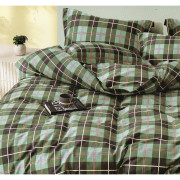 Pościel 160x200 Dwustronna Bawełna Satynowa Collection World Kratka Zi.