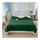 Koc Dwustronny Alpaka Sherpa 200x230cm Zielony Butelkowy Motyle
