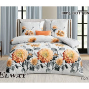 Pościel Dwustronna Bawełniana Elway 220/200 Kwiaty