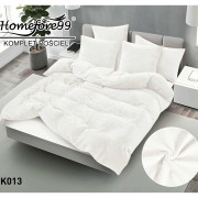 Pościel Gruba Mikrofibra Welurowa Gładka 160x200cm Biała