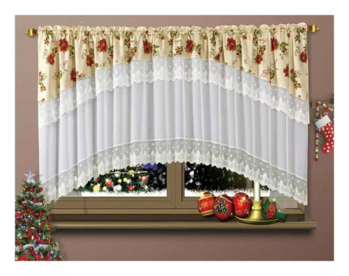 Firana Świąteczna Gotowa 400cmx160cm Gwiazda Betlejemska