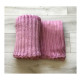 Koc 100% Mikrofibra Cotton World Tłoczony Pasy 160x200 Pudrowy Róż
