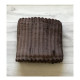 Koc 100% Mikrofibra Cotton World Tłoczony Pasy 220x200 Czekoladowy