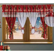 Firana Świąteczna Gotowa 400cmx155cm Merry Christmas