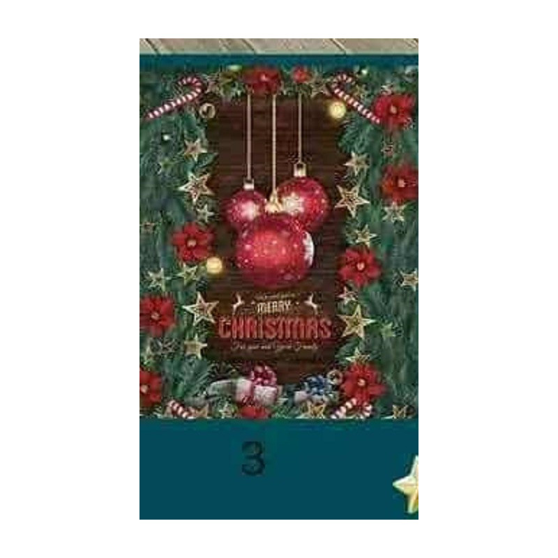 Firana Świąteczna Gotowa 400cmx155cm Boże Narodzenie Bombki