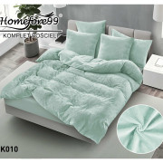 Pościel Gruba Mikrofibra Welurowa Gładka 220x200cm Miętowa