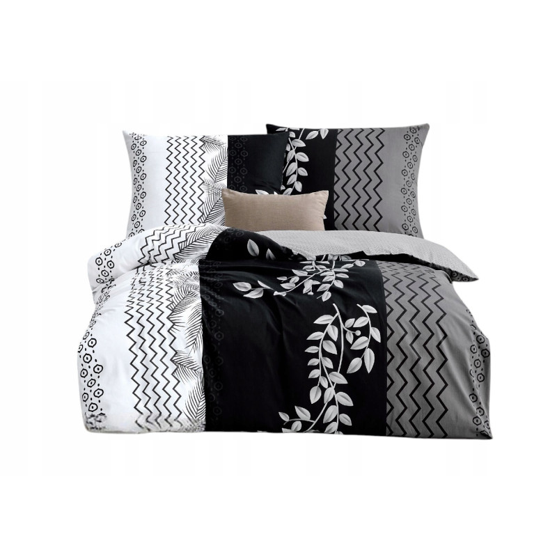 Pościel Dwustronna Bawełniana Elway 140/200 Grafika/Liście