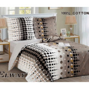 Pościel Dwustronna Bawełniana Elway 140/200 Grafika Kółeczka