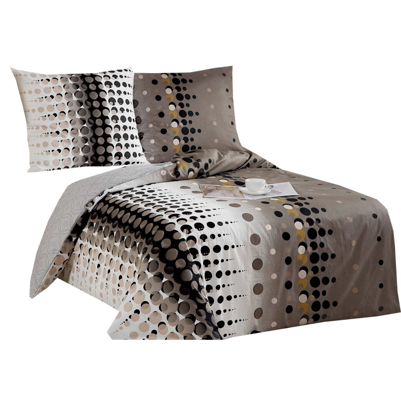 Pościel Dwustronna Bawełniana Elway 140/200 Grafika Kółeczka