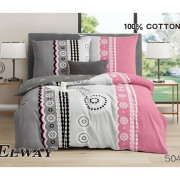 Pościel Dwustronna Bawełniana Elway 140/200 Grafika