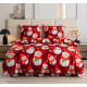 Pościel Świąteczna 3D Satyna Bawełniana 160/200 4cz Czerwona Wesołe Ba.