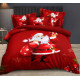 Pościel Świąteczna 3D Wzór Faktyczny 160/200 3cz Mikołaj Z Workiem