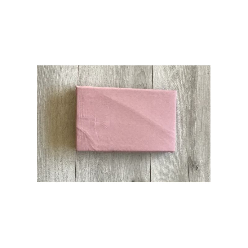 Prześcieradło Z Gumką Bawełna Z Mikrowłóknem 90x200cm Pudrowy Róż