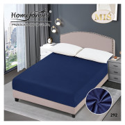 Prześcieradło Z Gumką Pluszowa Mikrofibra Miś 180x200 Granatowe