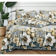 Pościel 3D Satyna Bawełniana 220/200 3cz Kwiaty