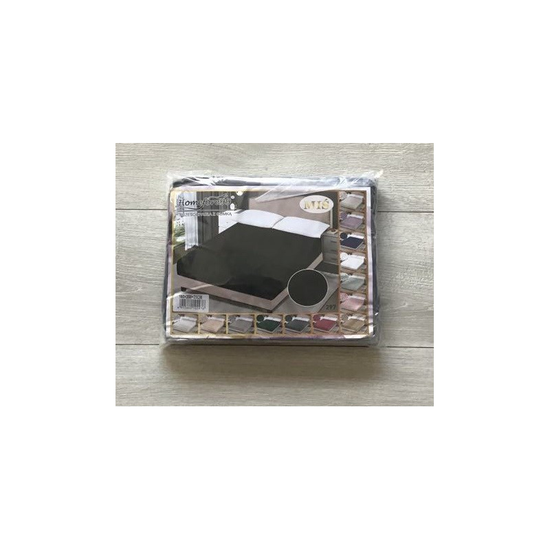 Prześcieradło Z Gumką Pluszowa Mikrofibra Miś 140x200 Czarne