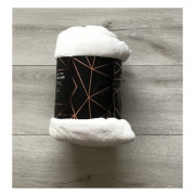 Koc Z Mikrofibry Gładki 160x200cm Biały