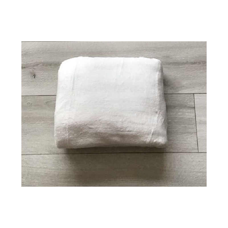 Koc Z Mikrofibry Gładki 160x200cm Biały