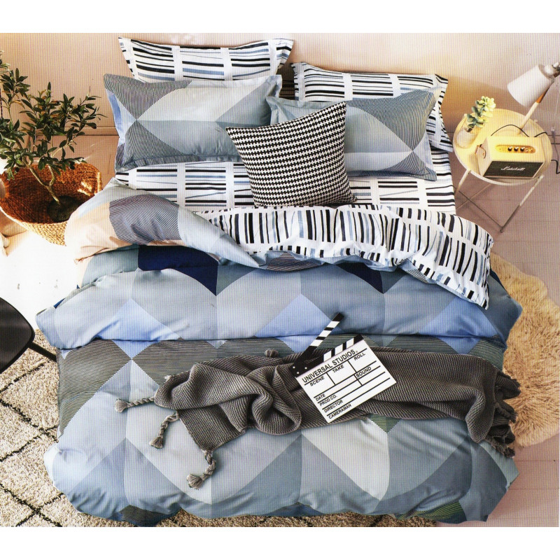 Pościel Dwustronna 100% Bawełna 160/200 4cz Kartonik Grafika