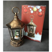 Ozdoba Świąteczna Latarnia Lampion Led Z Pozytywką Bałwanek