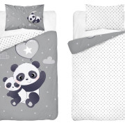Pościel Dwustronna Bambusowa 100x135cm 2cz Panda