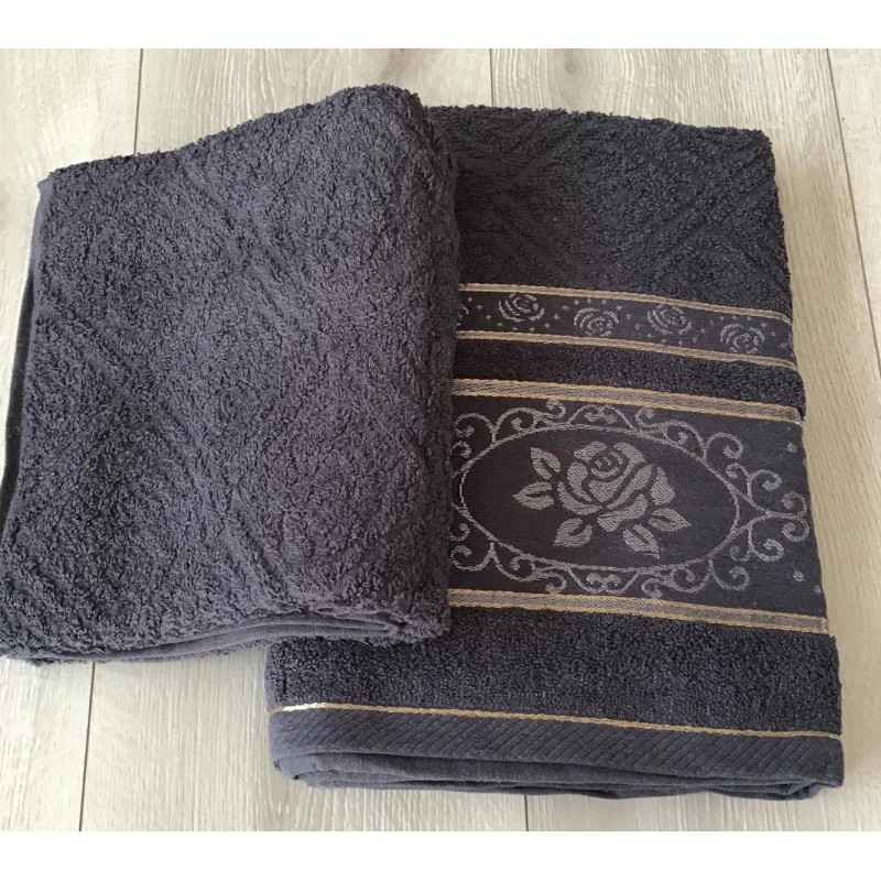 Ręcznik Frotte 100% Bawełna Kąpielowy 70x140 Grafitowy