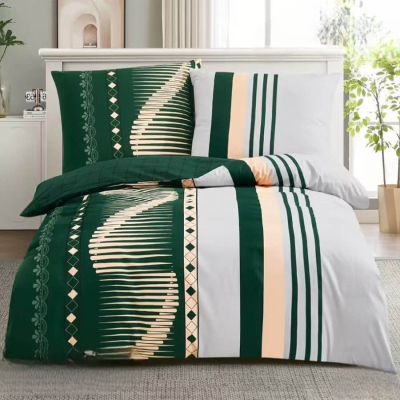 Pościel Bawełniana Dwustronna Elway 160/200 Wzory Graficzne