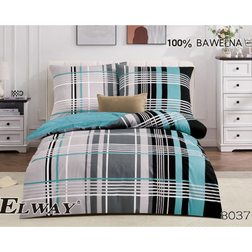 Pościel Bawełniana Dwustronna Elway 160/200 Krata