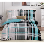 Pościel Bawełniana Dwustronna Elway 160/200 Krata