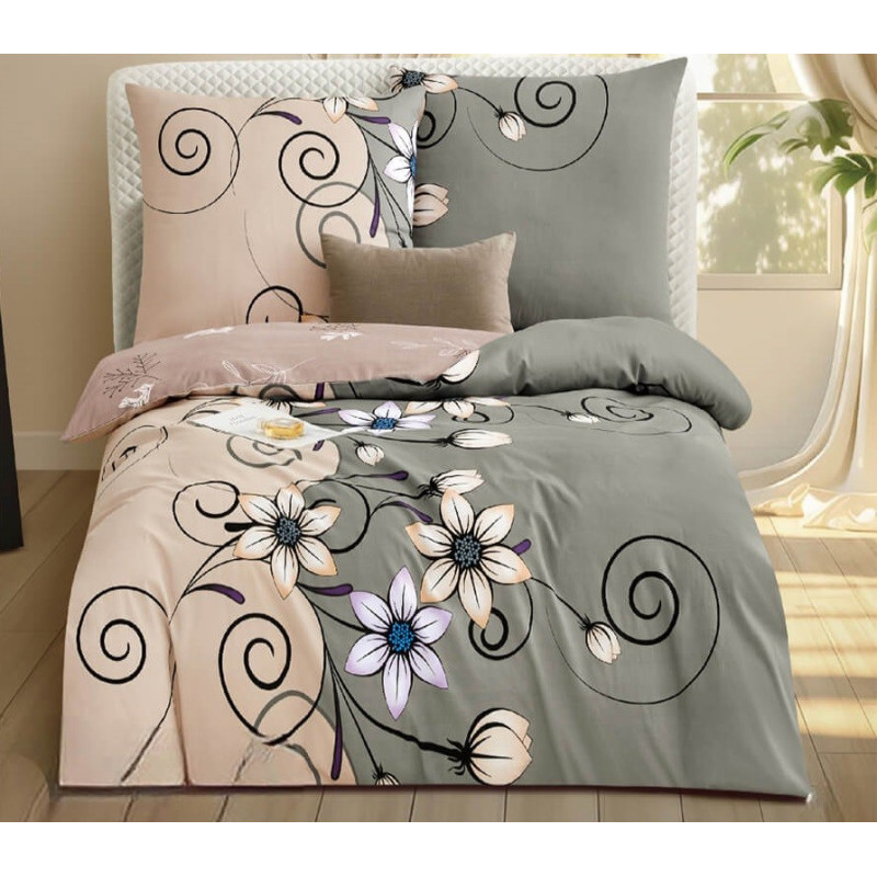 Pościel Bawełniana Dwustronna Elway 160/200 Kwiaty