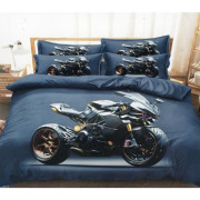 Pościel 3D Satyna Bawełniana 160/200 4cz Motor