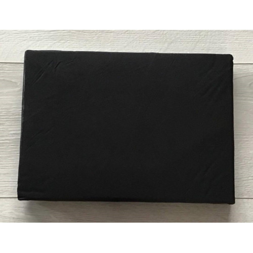 Prześcieradło Z Gumką Bawełna Z Mikrowłóknem 160x200cm Czarny