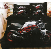 Pościel 3D Satyna Bawełniana 160/200 3cz Motor
