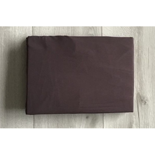 Prześcieradło Z Gumką Bawełna Z Mikrowłóknem 160x200cm Czekoladowy