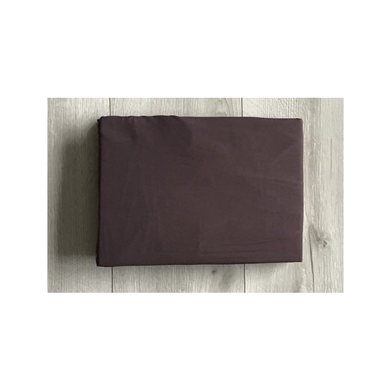 Prześcieradło Z Gumką Bawełna Z Mikrowłóknem 160x200cm Czekoladowy