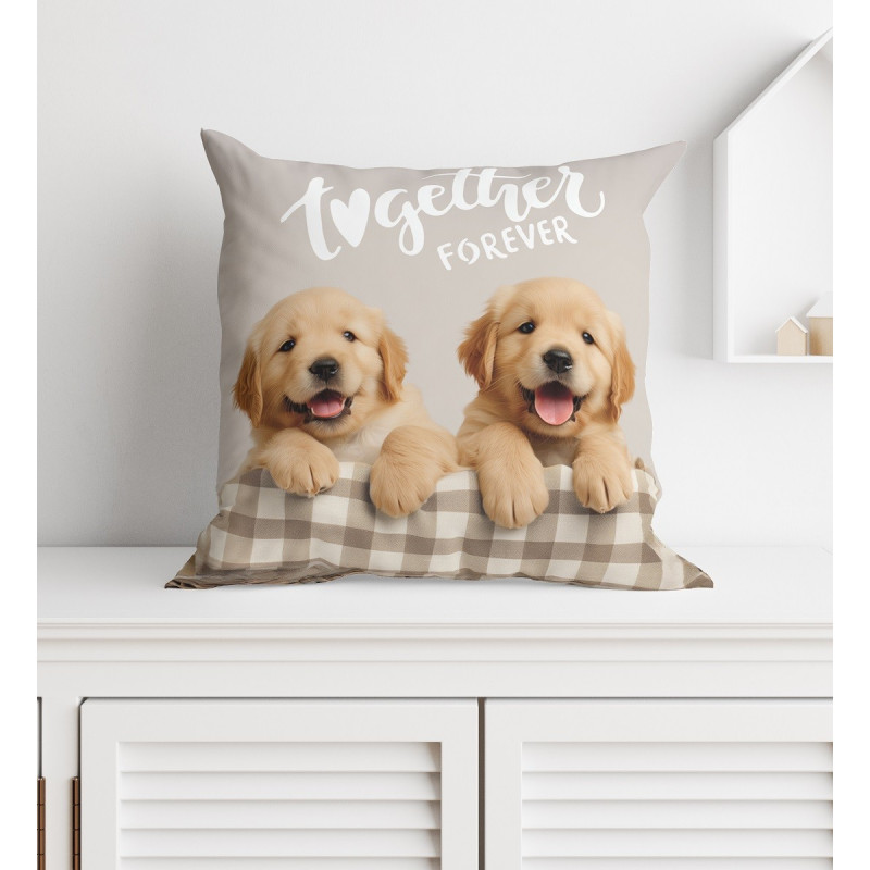 Poszewka Mikrofibra 3D 40x40cm Pieski