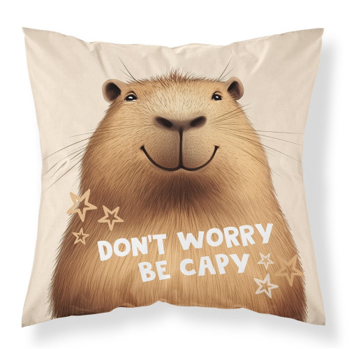 Poszewka Mikrofibra 3D 40x40cm Kapibara