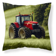 Poszewka Mikrofibra 3D 40x40cm Czerwony Traktor