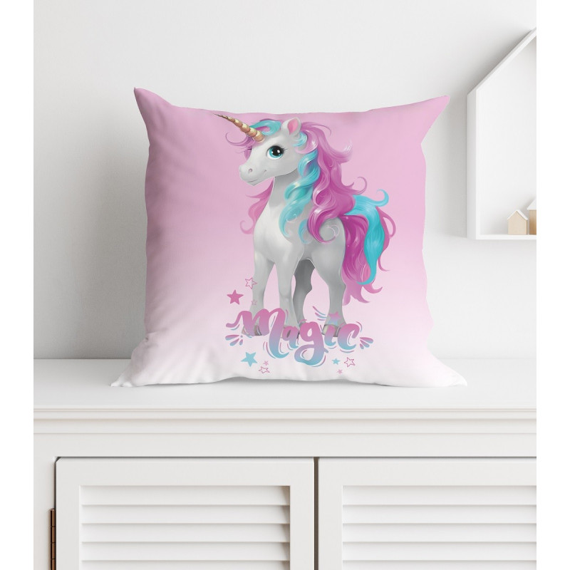 Poszewka Mikrofibra 3D 40x40cm Jednorożec
