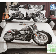 Pościel 3D Satyna Bawełniana 160/200 3cz Motor