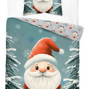 Pościel Młodzieżowa Detexpol 100% Bawełna 160/200 2cz Świąteczna Skrza...