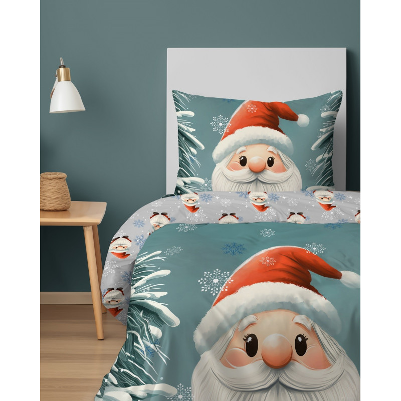 Pościel Młodzieżowa Detexpol 100% Bawełna 160/200 2cz Świąteczna Skrza...