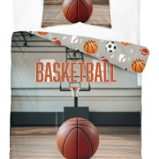 Pościel Młodzieżowa Detexpol 100% Bawełna 140/200 2cz Koszykówka