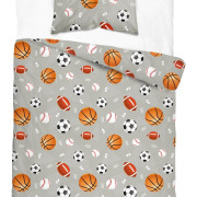 Pościel Młodzieżowa Detexpol 100% Bawełna 140x200 Piłki Xoxo Dream