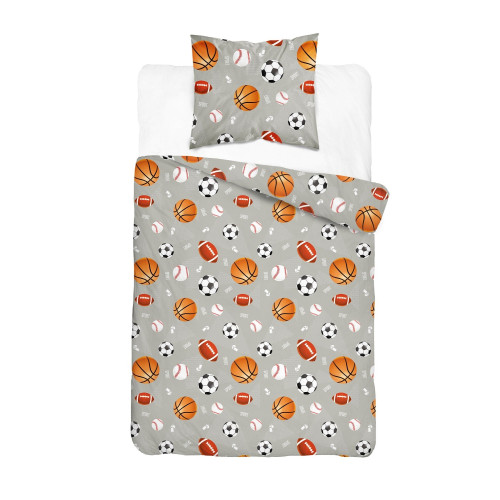 Pościel Młodzieżowa Detexpol 100% Bawełna 160x200 Piłki Xoxo Dream