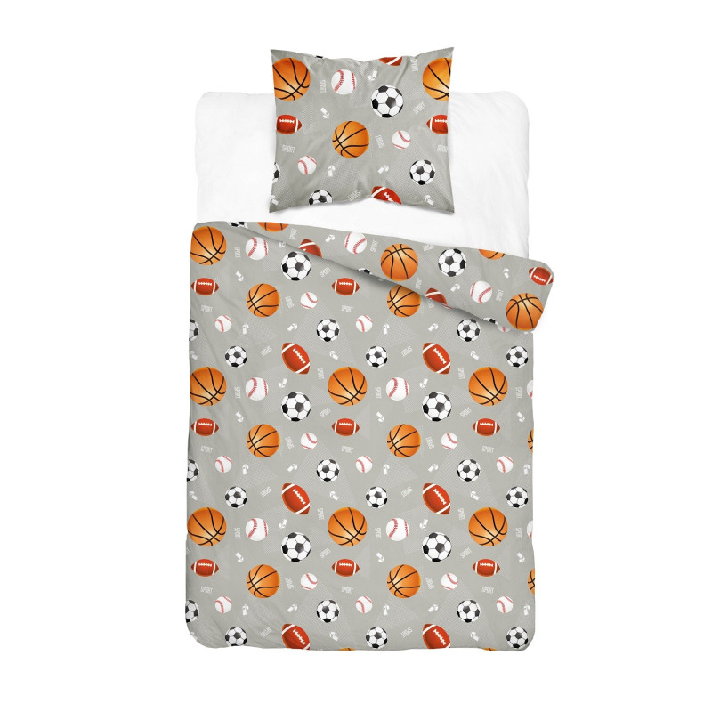 Pościel Młodzieżowa Detexpol 100% Bawełna 160x200 Piłki Xoxo Dream