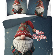 Pościel Świąteczna Holland 100% Bawełna 160x200 3cz Skrzat