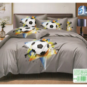 Pościel 3D Satyna Bawełniana 160/200 3 Części Piłka