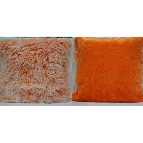 Poszewka Dekoracyjna 40x40cm Włochacz Cieniowy Pomarańcz